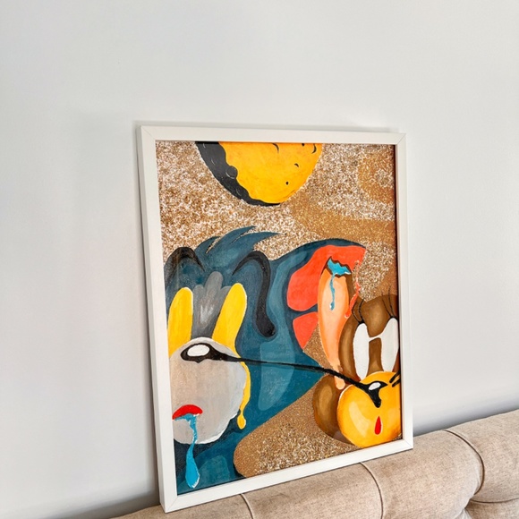 Tom and Jerry Luxury Painting | Wall Art | Cartoon Tom&Jerry | Original - Picture 3 of 7